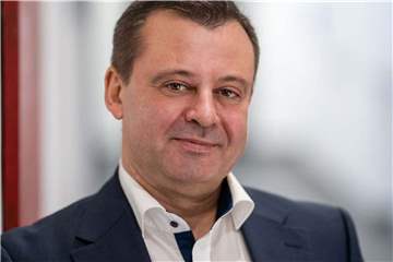 Eugen Ulanowski (UBP) tritt als Bürgermeisterkandidat für seine Partei in Haltern an.