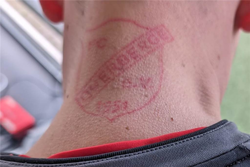 Fabian Panne kehrt mit GS Cappenberg nach Overberge zurück Das FC Overberge-Tattoo