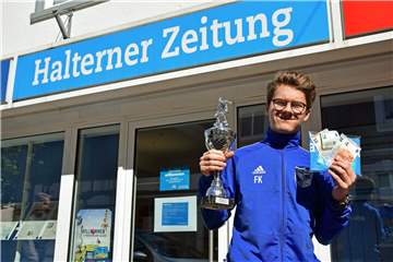 Fabio Kownatka (16) von BW Lavesum ist Halterns erster E-Sport-Stadtmeister.
