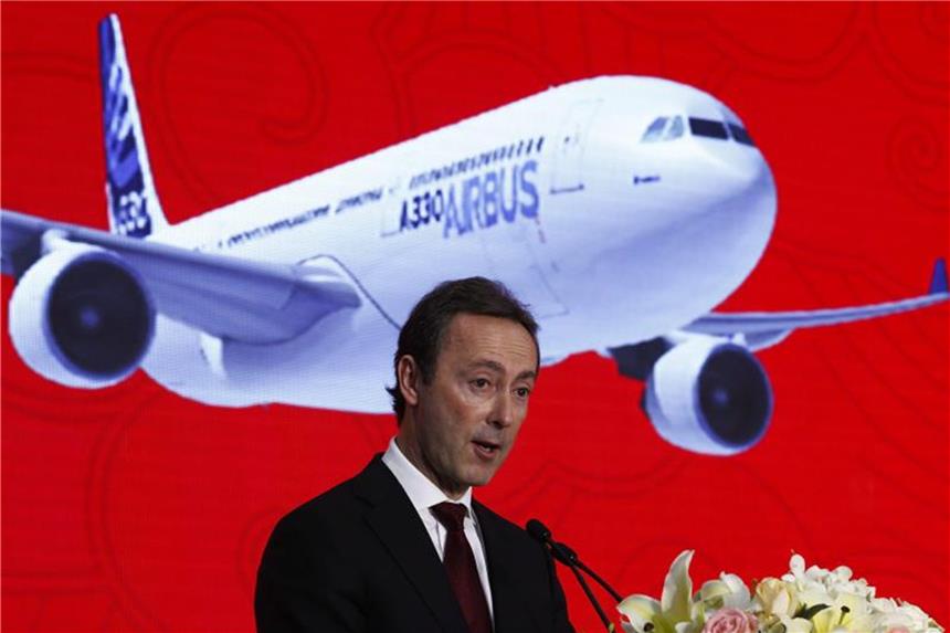Airbus-Vize: Korruptionsvorwürfe müssen aufgeklärt werden Fabrice Bregier, einer der Spitzenmanager des Airbus-Konzerns, fordert mehr staatliche Unterstützung und verweist dabei auf die USA. Foto: Rolex Dela Pena