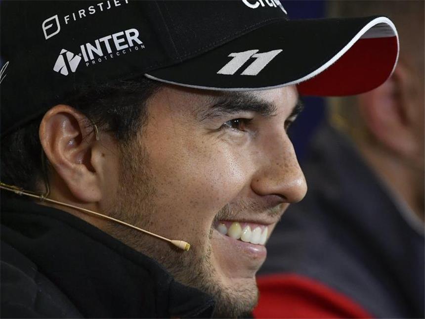 Formel-1-Rennstall Force India verlängert mit Perez Fährt auch 2018 im Force-India-Cockpit unterwegs: Sergio Perez. Foto: Zsolt Czegledi