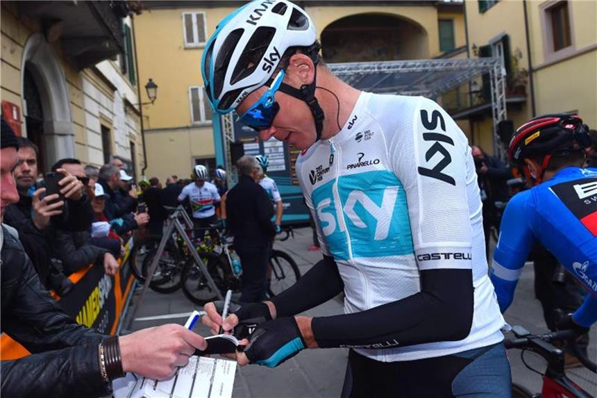 „Daily Mail“: Tour droht mit Startverweigerung für Froome Fährt trotz Dopingverdachtes weiter Rennen: Tour- und Vuelta-Sieger Chris Froome. Foto: Dario Belingheri