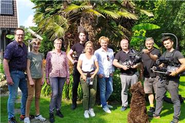 Familie Seggewiß aus Raesfeld hatte für eine neue Gartendemo fast eine Woche Drehtermine mit einem Team des WDR.