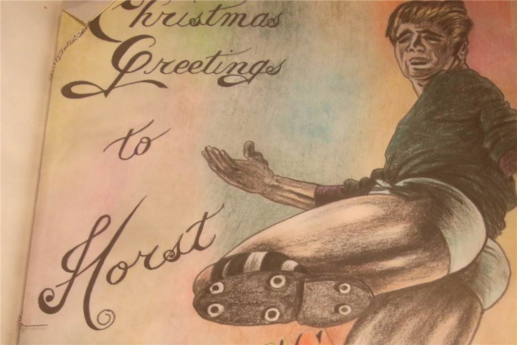 Der erste deutsche NFL-Star: Die Geschichte von Horst Mühlmann Fanpost zu Weihnachten erhielt Horst Mühlmann auch. Er war beliebt bei den Fans.