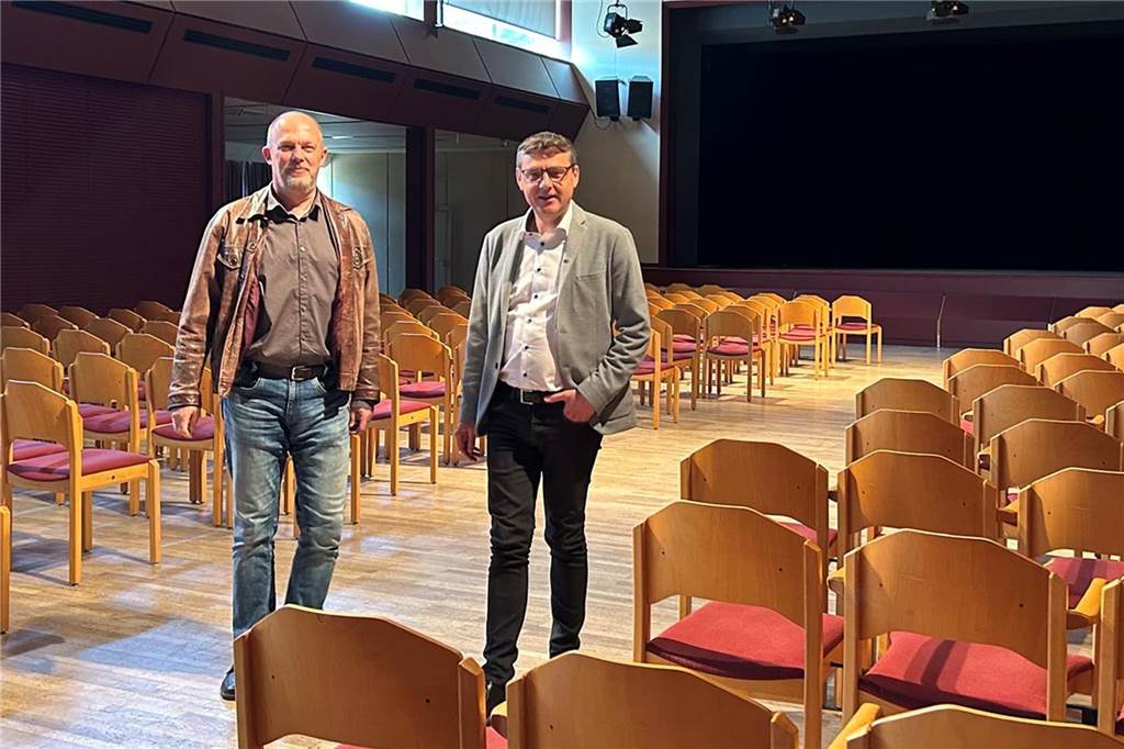 Markus Frericks und Berthold Dittmann in der Stadthalle