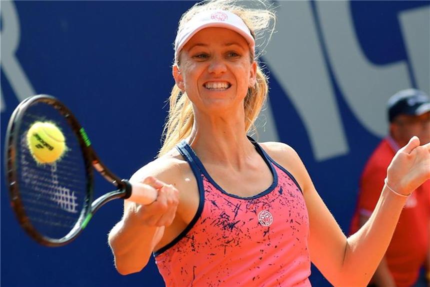 Auftakt der Rasen-Saison: Barthel und Lottner siegen Feierte einen erfolgreichen Einstand in die Rasen-Saison: Mona Barthel. Foto: Daniel Karmann
