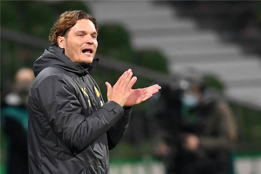 BVB-Trainer Terzic: Glücklich, erleichtert und müde nach dem 2:1 in Bremen Feierte in Bremen ein gelungens Debüt als BVB-Trainer: Edin Terzic.