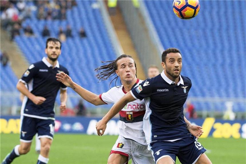 West Ham verpflichtet Brasilianer Anderson von Lazio Rom Felipe Anderson (r) wechselt von Lazio Rom zu West Ham United. Foto: Claudio Peri