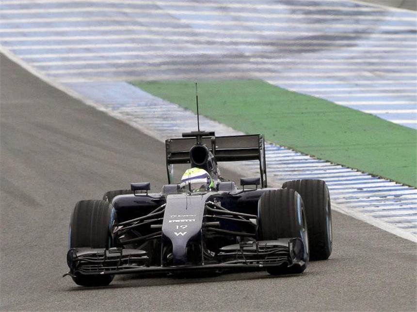 Silberpfeil zuverlässig - Red Bull bricht wieder ab Felipe Massa kommt im neuen Williams gut klar. Foto: Roman Rios