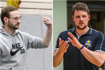 Felix Adami (links) und Johannes Grote wissen genau, worauf es im Basketball-Derby zwischen dem SVD und TVE Barop ankommt.