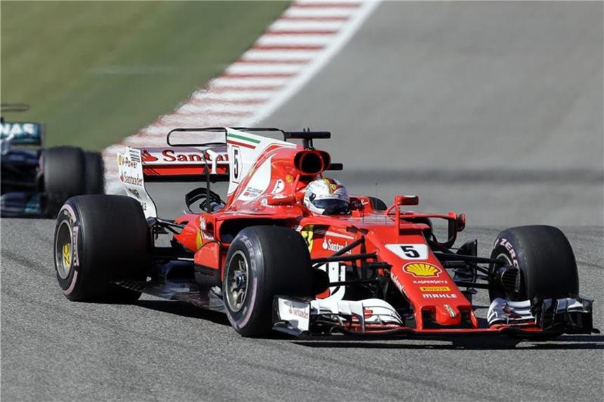 Kräftemessen mit Geheimnis-Faktor Ferrari-Fahrer Sebastian Vettel. Foto: Eric Gay/AP