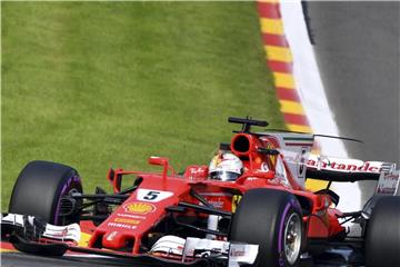Ferrari-Pilot Sebastian Vettel fuhr im ersten freien Training nur auf Rang fünf. Foto: Geert Vanden Wijngaert