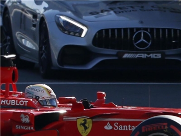 Ferrari-Star Sebastian Vettel kam in Baku nur auf den vierten Platz. Foto: Darko Bandic