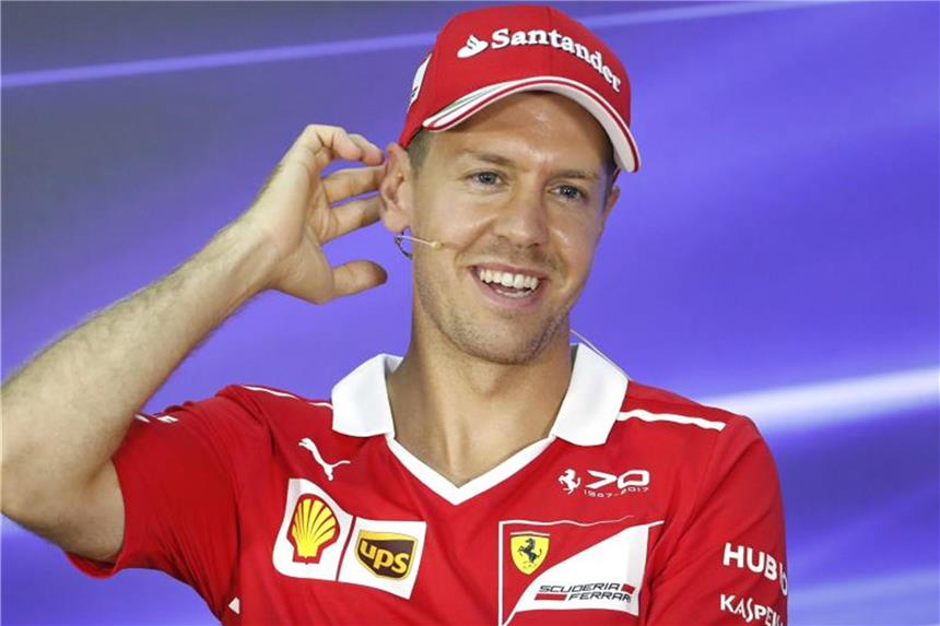 Vettel mit Zuversicht in Suzuka - Hamilton „auf der Jagd“ Ferrari-Star Sebastian Vettel will den Rückstand in der WM-Wertung noch aufholen. Foto: Eric To