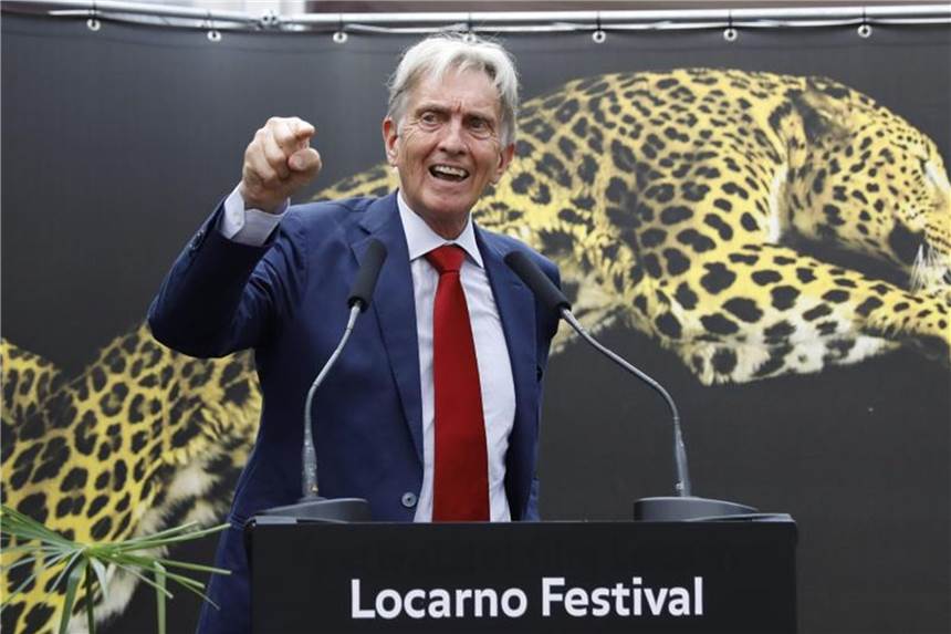 71. Filmfestival Locarno launig unterm Sternenzelt eröffnet Festivalpräsident Marco Solari spricht zur Eröffnung des Filmfestivals von Locarno. Foto: Peter Klaunzer/KEYSTONE