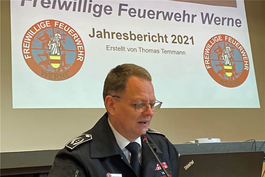 Freiwillige Feuerwehr am Limit: Bürgermeister will mehr Personal Feuerwehr-Chef Thomas Temmann, hier auf einem Archivfoto, berichtet von konstant hohen Einsatzzahlen in der vergangenen Jahrenh.