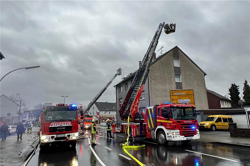 Dachstuhlbrand in Datteln.