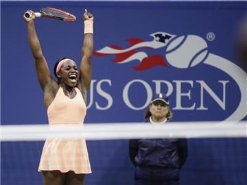 Finale! Sloane Stephens jubelt nach ihrem Sieg über Venus Williams und den Einzug ins US-Open-Finale. Foto: Seth Wenig