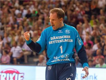 Flensburgs Torhüter Mattias Andersson zeigte eine überragende Leistung gegen die Rhein-Neckar Löwen. Foto: Bejamin Nolte