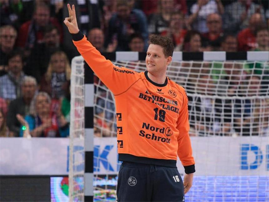 Flensburg-Handewitts Torhüter Møller fällt sechs Monate aus Flensburgs Torwart Kevin Møller fällt länger aus. Foto: Axel Heimken