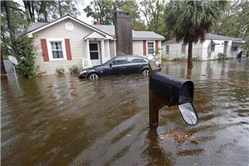 „Florence“ hat an der Südostküste der USA für enorme Überschwemmungen und Schäden gesorgt. Foto: Gerald Herbert/AP