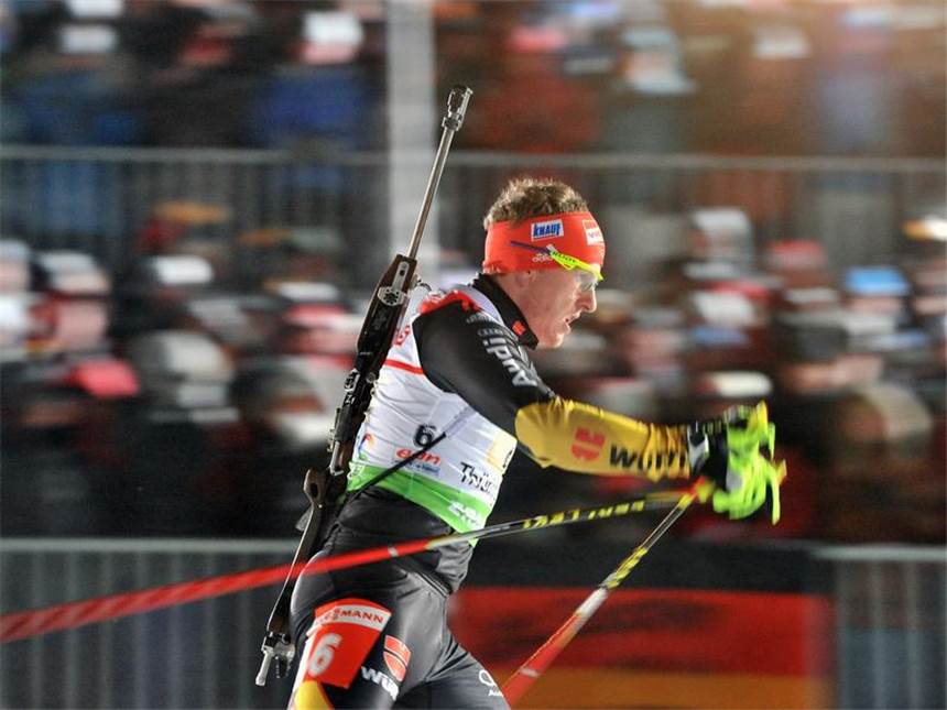 Deutsche Biathleten greifen im Sprint wieder an Florian Graf will im Sprint wieder angreifen. Foto: Hendrik Schmidt