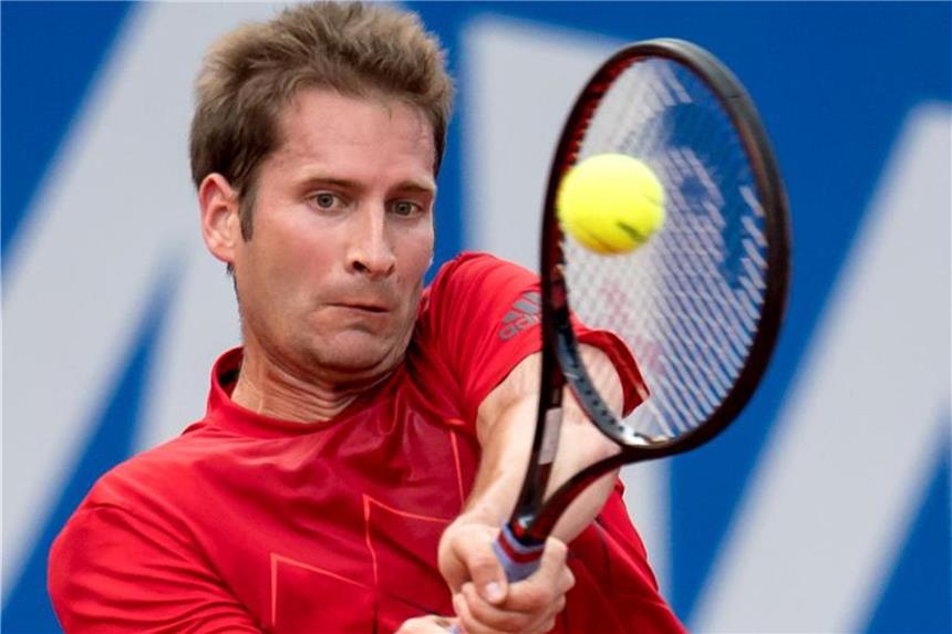 Tennisprofi Mayer erhält Wildcard für Halle Florian Mayer während eines Spiels in Aktion. Foto: Sven Hoppe/Archiv