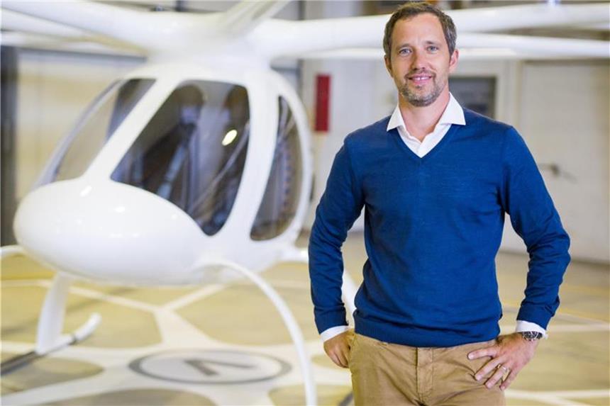 Tech-Pioniere beklagen auf der DLD bürokratische Hürden Florian Reuter, Geschäftsführer der Volocopter GmbH, beklagt bürokratische Hürden in Deutschland. Foto: Christoph Schmidt