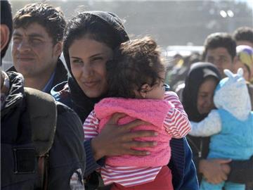 Flüchtlinge in einem vom UN-Flüchtlingshilfswerk geleiteten Lager im Norden Griechenlands. Foto: Simela Pantzartzi