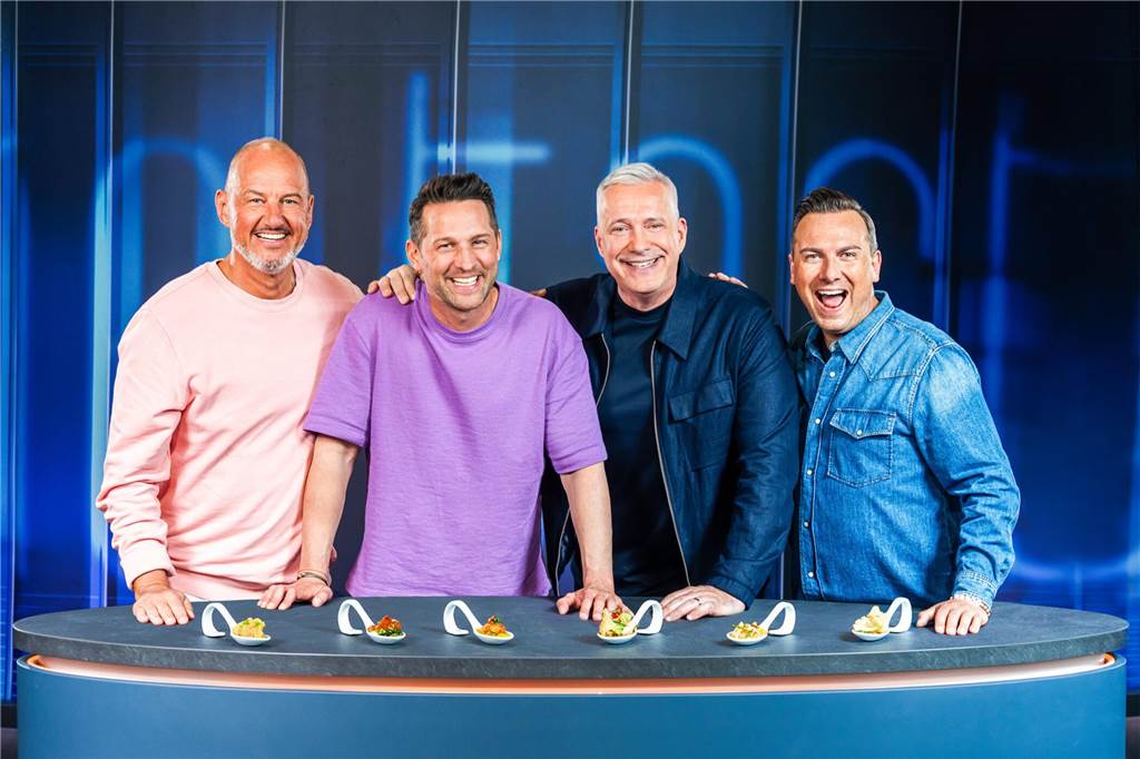 Frank Rosin, Alexander Kumptner, Alexander Herrmann und Tim Raue (v.l.)