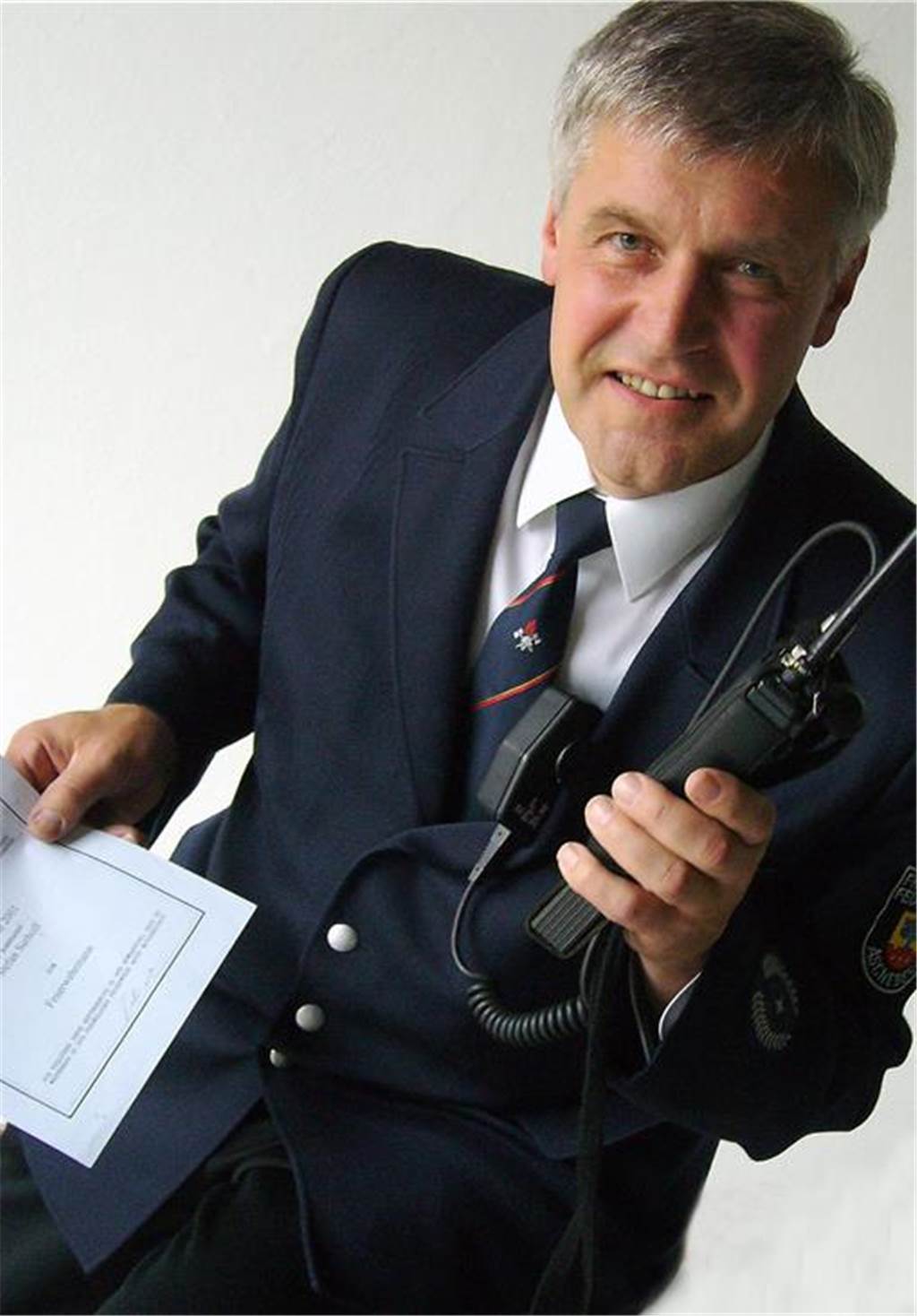 Franz Schlüchter war lange Zeit das Bindeglied zwischen Feuerwehr und Verwaltung: Wehrführer Josef Schlüchter. 23.08.07.
