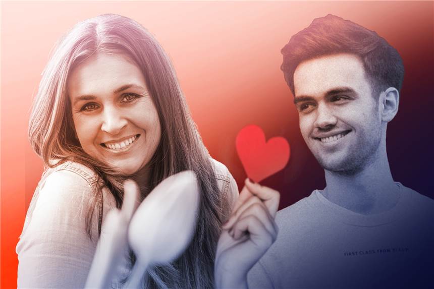 Franziska Urbatschek (Single-Coach) und Lennart Beissner (Moderator) sind die Gastgeber des Podcasts "Beziehungsstatus Single".