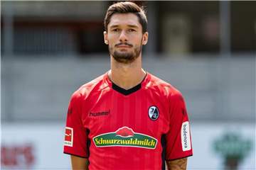 Freiburgs Tim Kleindienst hat sich am Sprunggelenk verletzt. Foto: Patrick Seeger