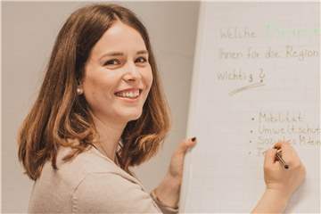Freut sich auf spannende Projektideen: Regionalmanagerin Josephine Kißmer.