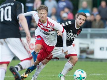Führt das DFB-Aufgebot bei der U17-WM in Indien an: Jann Fiete Arp vom HSV. Foto: Jörg Sarbach