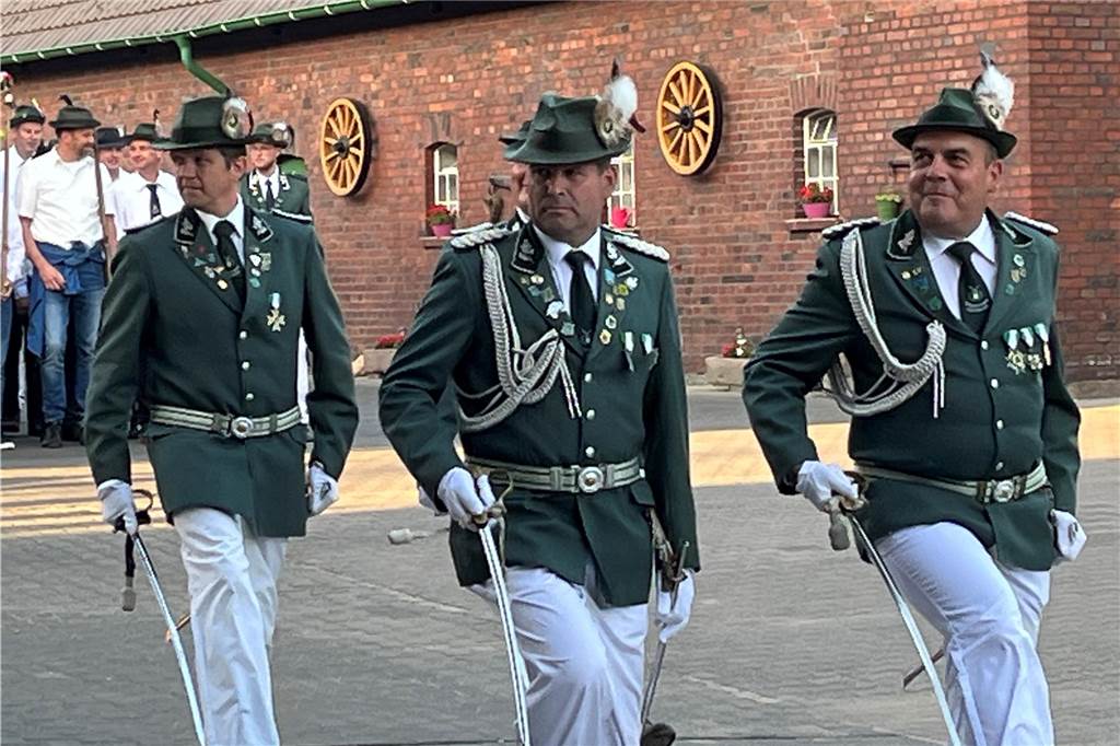 Schützen bei der Parade