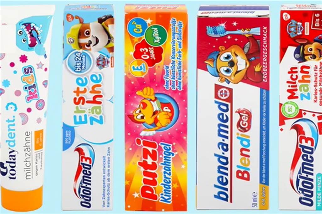 Kinderzahnpasta im Öko-Test: Krebserregender Stoff in fünf Marken-Zahncremes Fünf von 24 Zahnpasten haben schlecht im "Öko-Test" abgeschnitten - darunter Marken-Zahncremes.