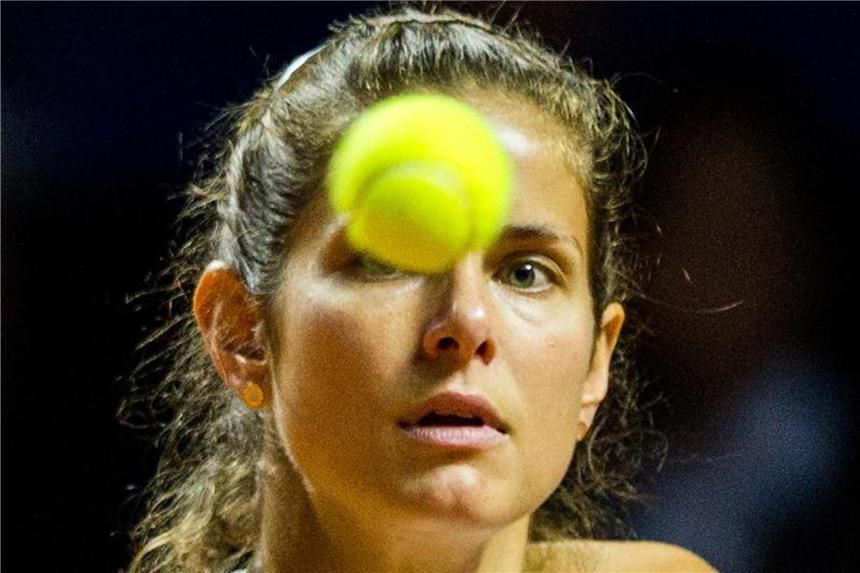 Görges-Teilnahme an Stuttgarter Turnier nicht gefährdet Für das Turnier in Stuttgart will Julia Görges fit sein. Foto: Thomas Niedermöller