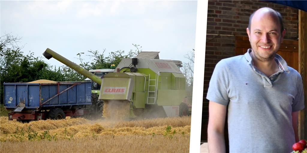 Für den Lüner Landwirt Vitus Schulze Wethmar steht derzeit die Getreideernte an. Wenn einmal alles weg ist von den Feldern, zeigt sich die drastische Dürresituation. 