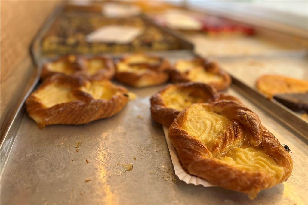 Für den süßen Zahn: ein leckere Puddingteilchen.