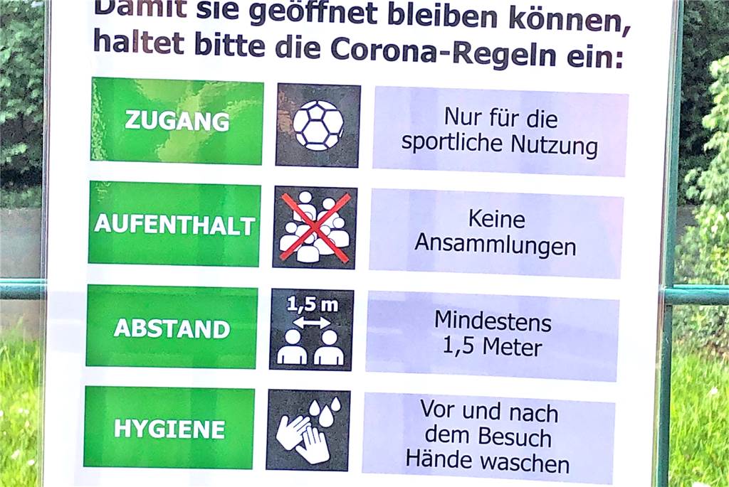 Corona: Dorstens Vereine machen Lockerungsübungen Corona-Schutzmaßanhemn auf Freiluft-Sportanlagen