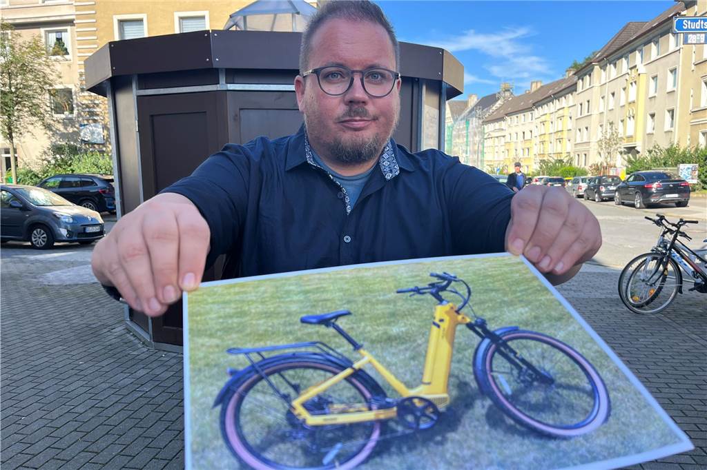 Michael Patzwahl sauer: Geklautes E-Bike war bis Rumänien zu orten Für dieses E-Bike hat Michael Patzwahl mehr als 1300 Euro bezahlt. Aus einem abschließbaren Fahrradhaus ist es gestohlen worden.
