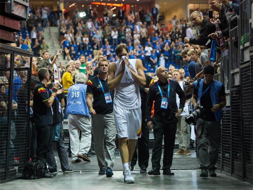 Rio ohne deutsche Basketballer - Nowitzki vor Abschied Für Dirk Nowitzki und die deutschen Basketballer geht es im Sommer nicht nach Rio. Foto: Lukas Schulze