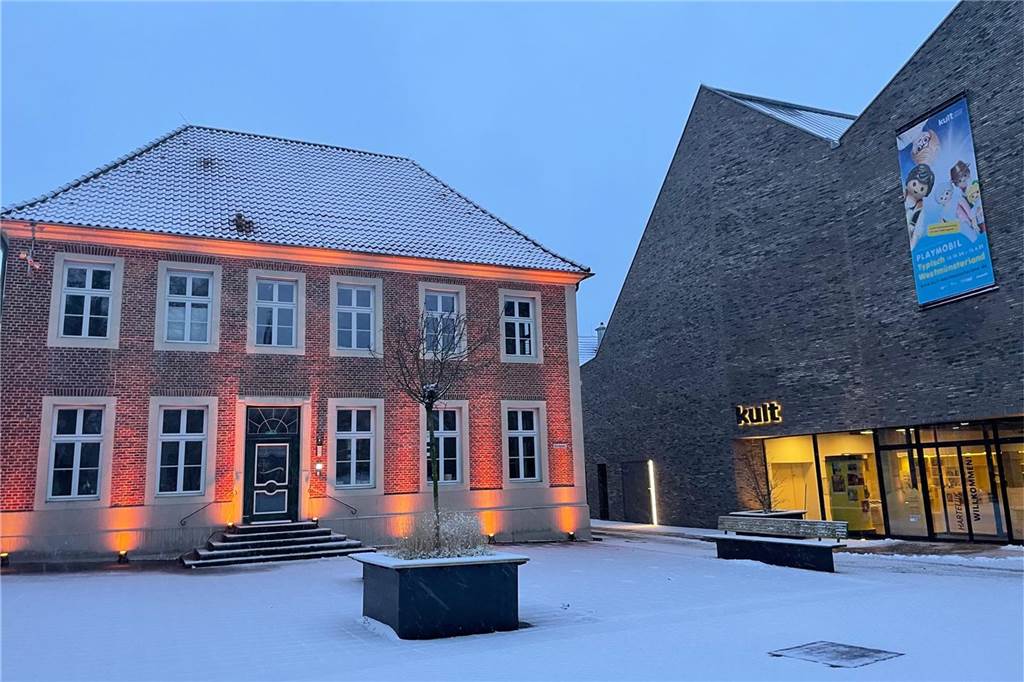 Für einige Stunden fiel auch im Westmünsterland am Sonntag Schnee.