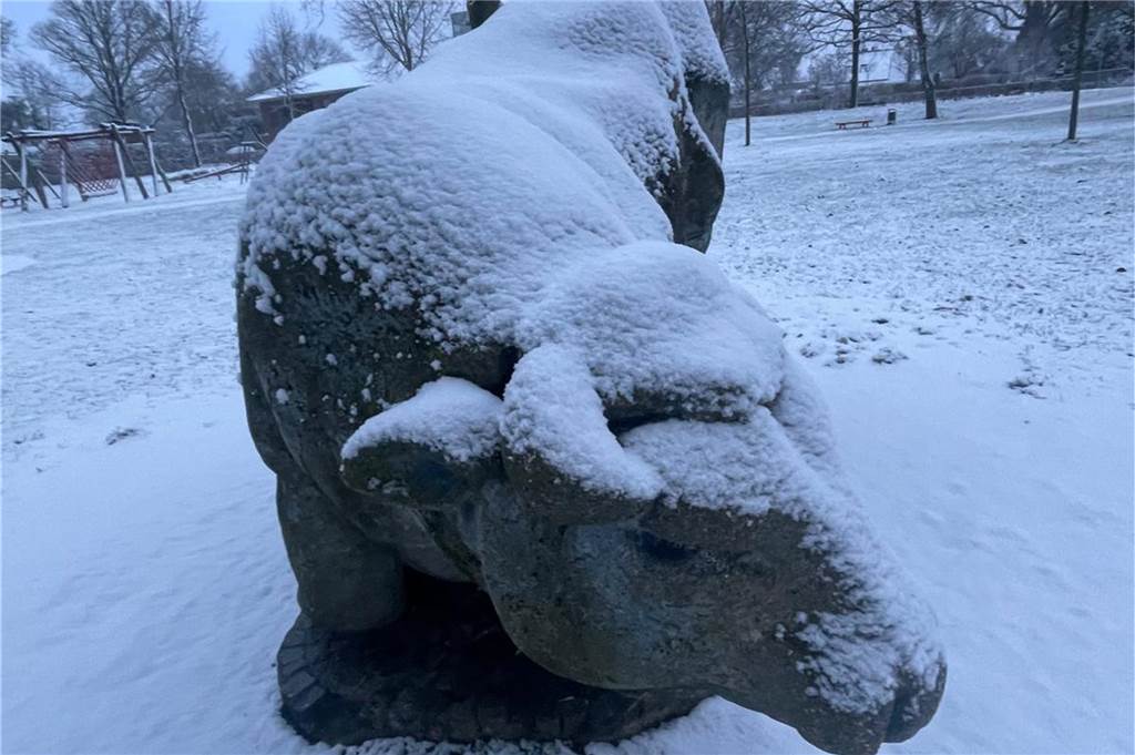 Für einige Stunden fiel auch im Westmünsterland am Sonntag Schnee.