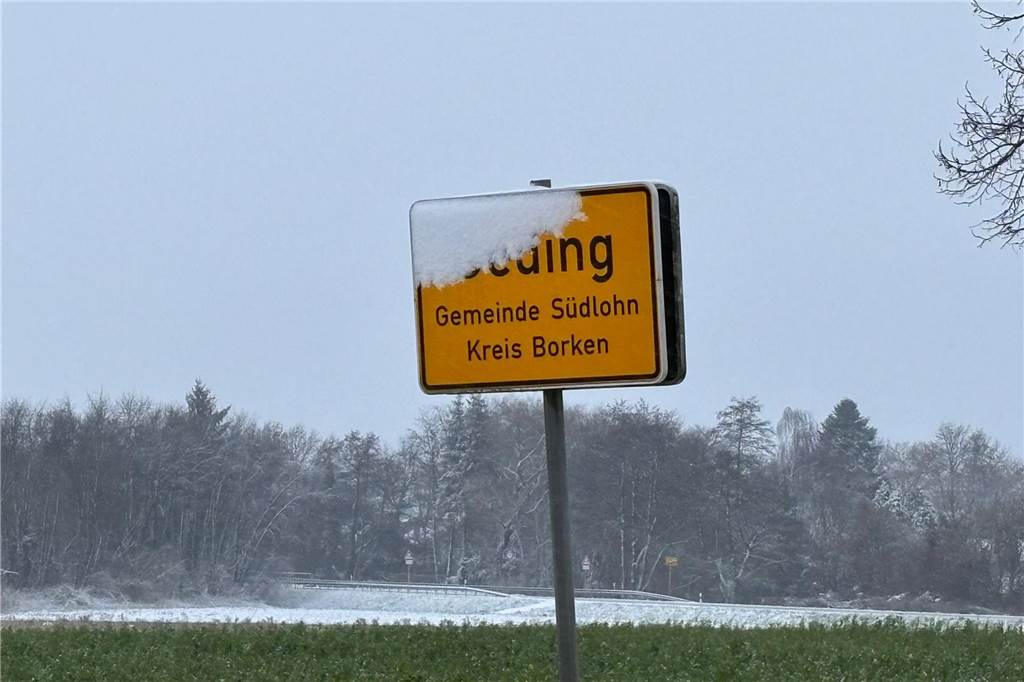 Für einige Stunden fiel auch im Westmünsterland am Sonntag Schnee.