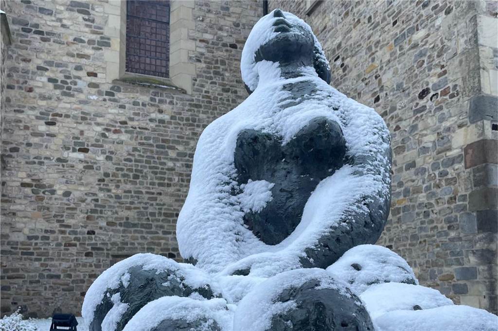 Für einige Stunden fiel auch im Westmünsterland am Sonntag Schnee.