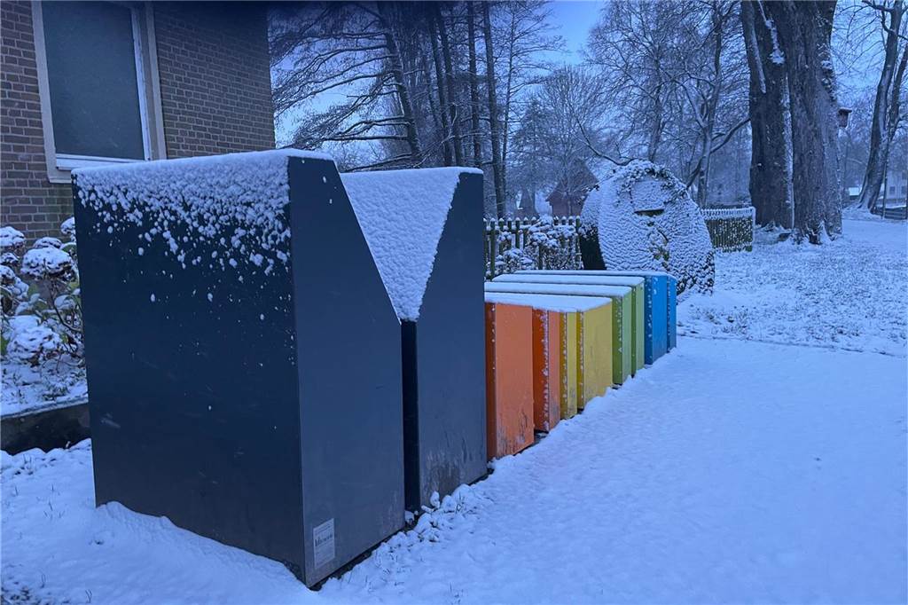 Für einige Stunden fiel auch im Westmünsterland am Sonntag Sch