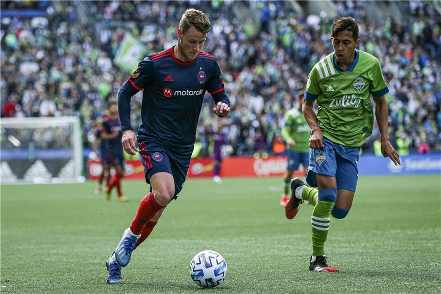 Schmerzhafter Abschluss für Chicago Fire und Fabian Herbers Für Fabian Herbers (l.) ist die Saison 2020 beendet.