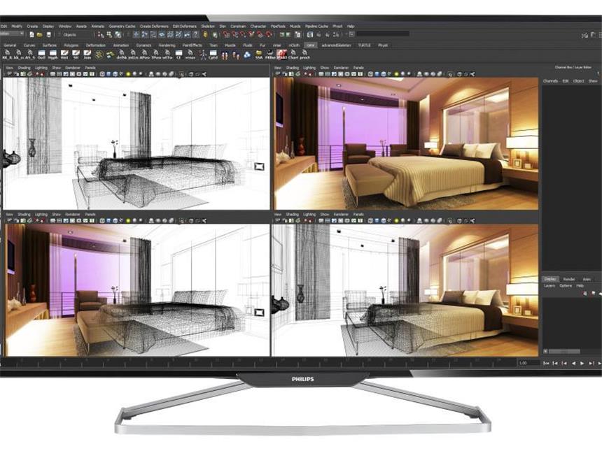 Gaming-Notebooks und Riesen-Bildschirm - Neues aus der Technikwelt Für Freunde großer Bilder: Der BDM4065UC von Philips-Tochter MMD hat einen ganzen Meter Bildschirmdiagonale und 4K-Auflösung. Foto: Philips